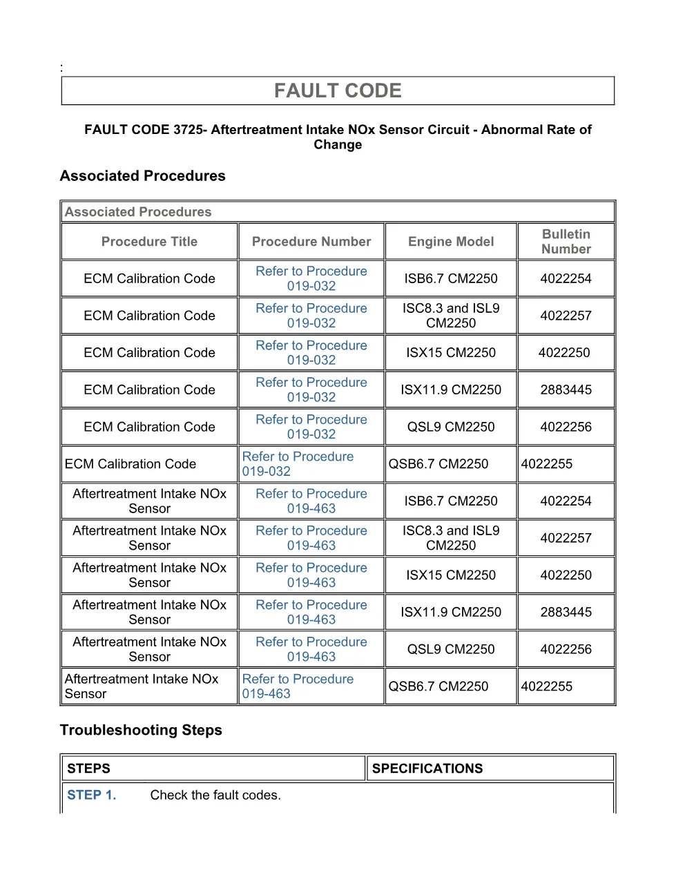 Cummins ISX code 3725 — Aftertreatment Intake NOx rate change DTC - page 3 is available after signing in