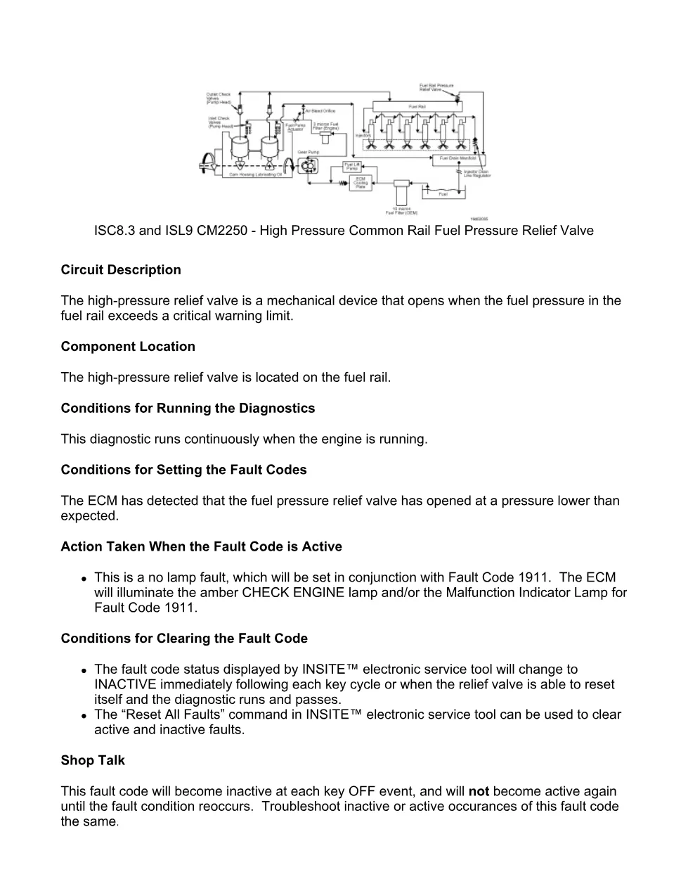 Cummins ISX code 3727 — Common Rail Fuel Pressure Relief Valve - preview page 2 of 6