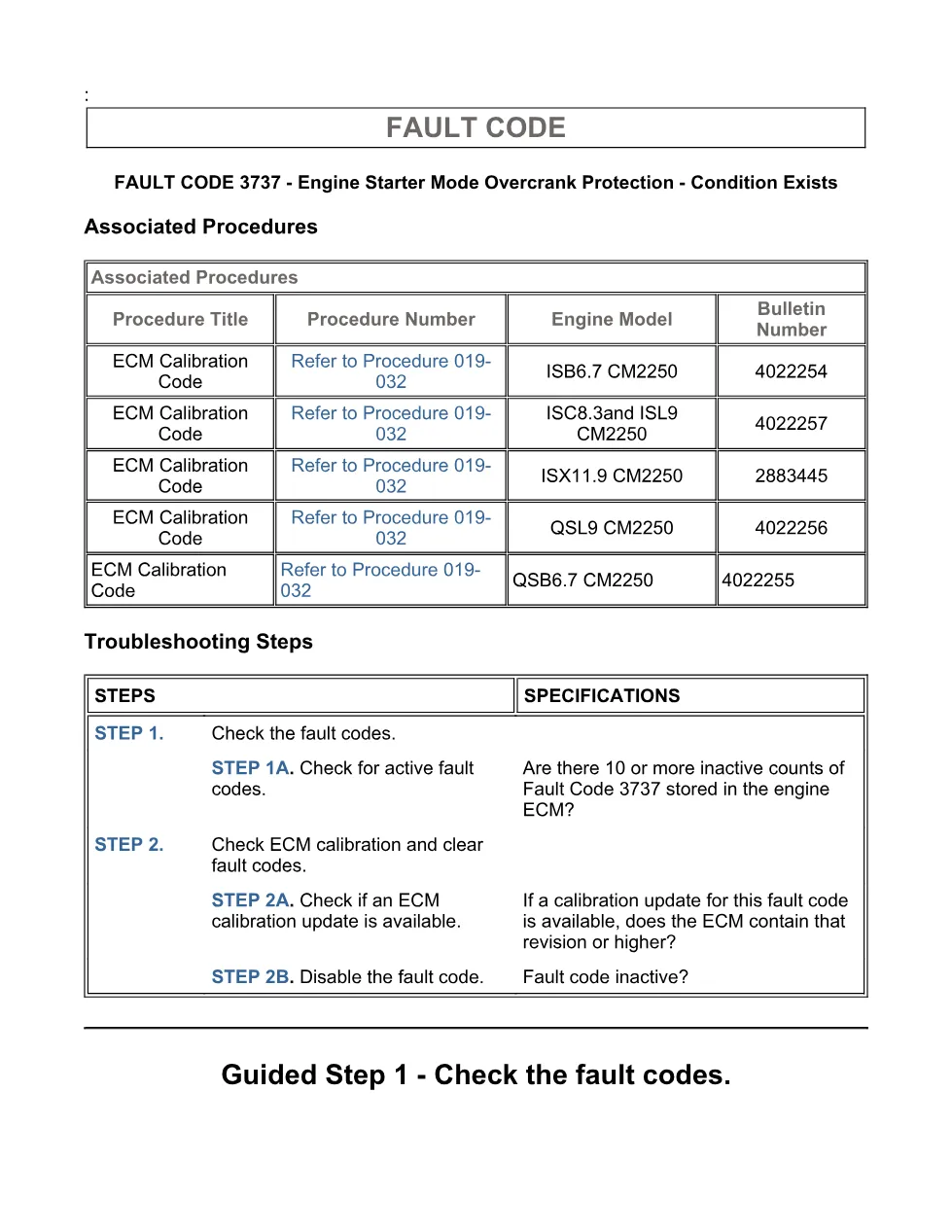 Cummins ISX code 3737 — Engine Starter Overcrank Protection DTC - page 3 is available after signing in