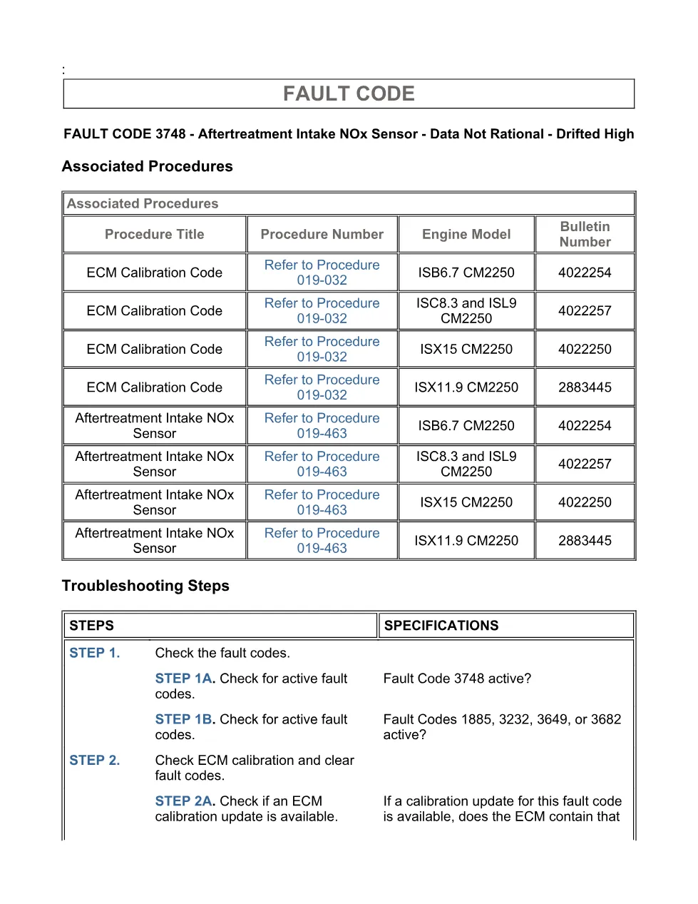 Cummins ISX code 3748 — Aftertreatment Intake NOx drifted high - page 3 is available after signing in