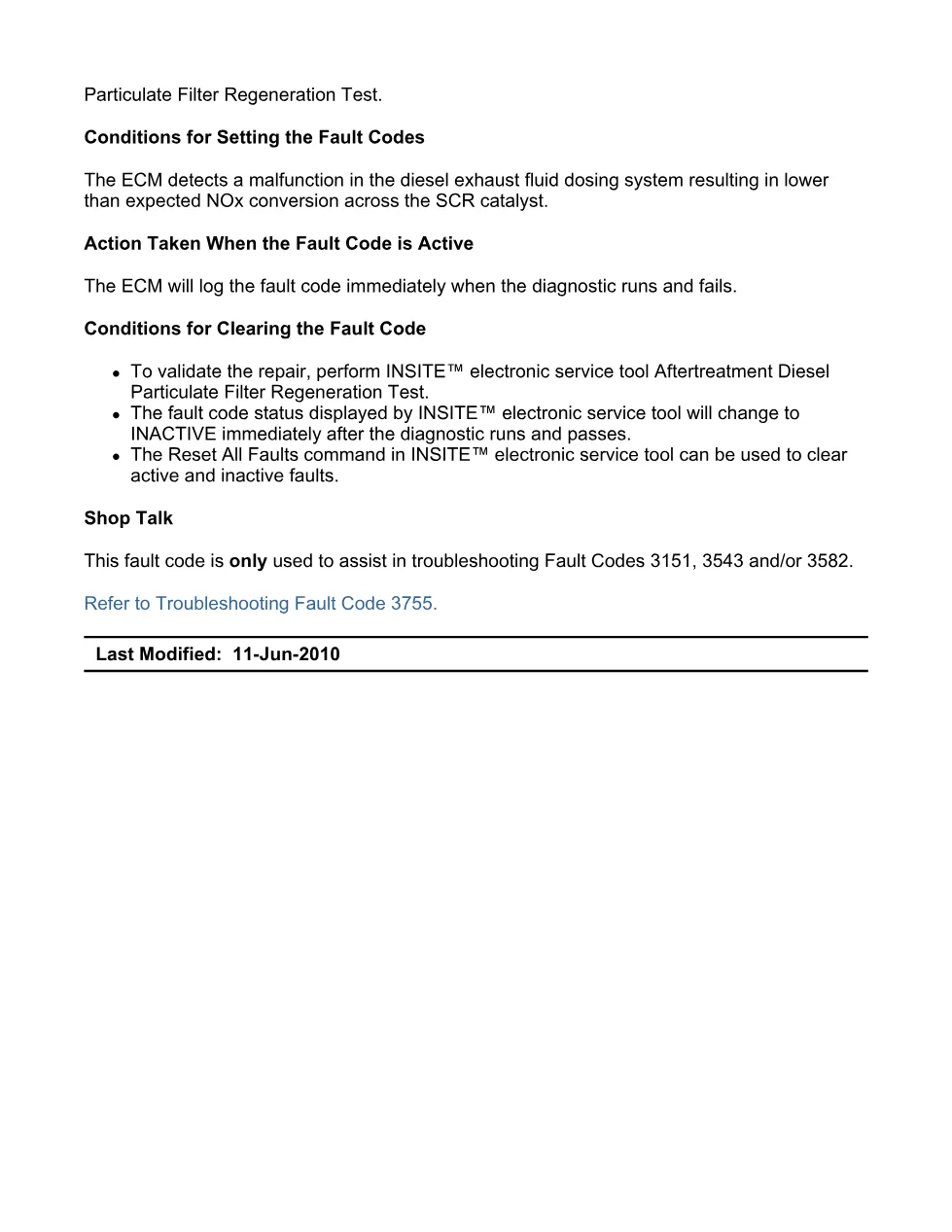 Cummins ISX code 3755 — DEF Dosing Valve data erratic DTC (SPN - preview page 2 of 6