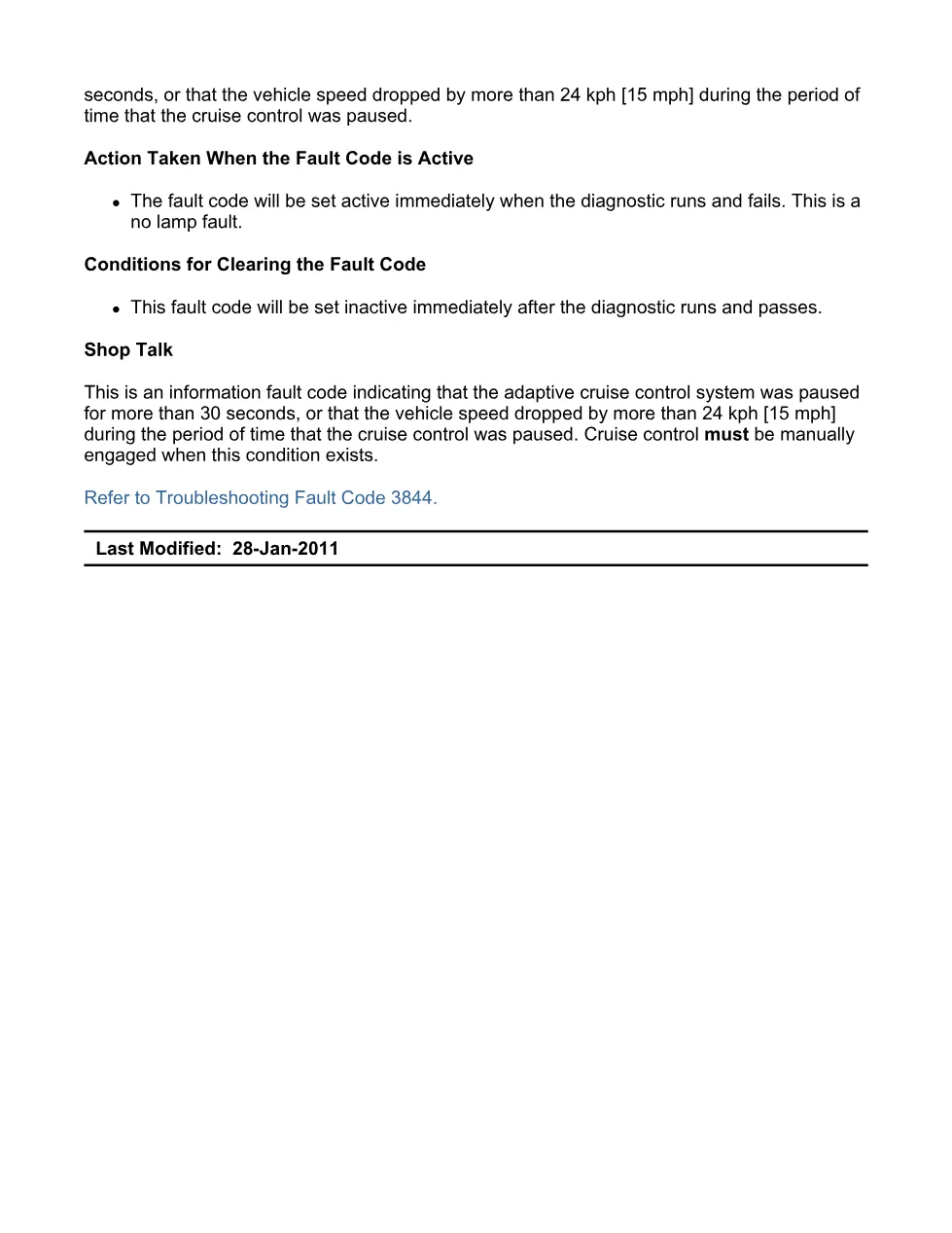 Cummins ISX code 3844 — Cruise Control Pause Command DTC (SPN - preview page 2 of 6