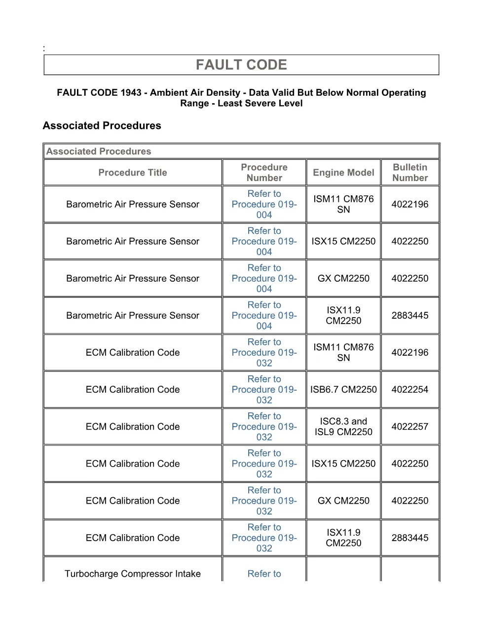 Cummins ISX11.9 code 1943 — ambient air density below normal - page 3 is available after signing in