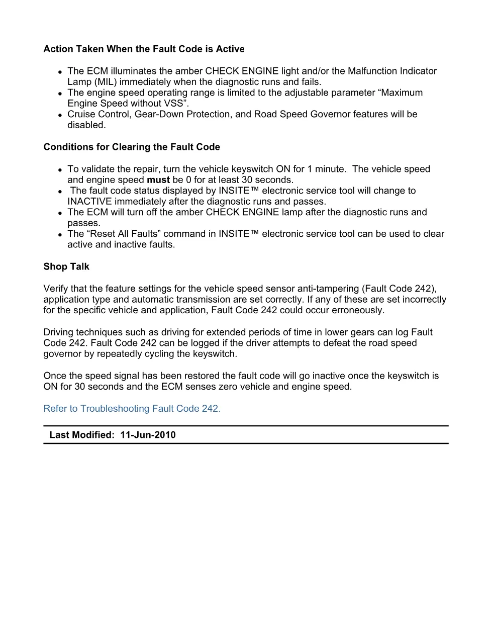 Cummins ISX11.9 code 242: Wheel-Based Vehicle Speed Sensor – PDF - preview page 2 of 6