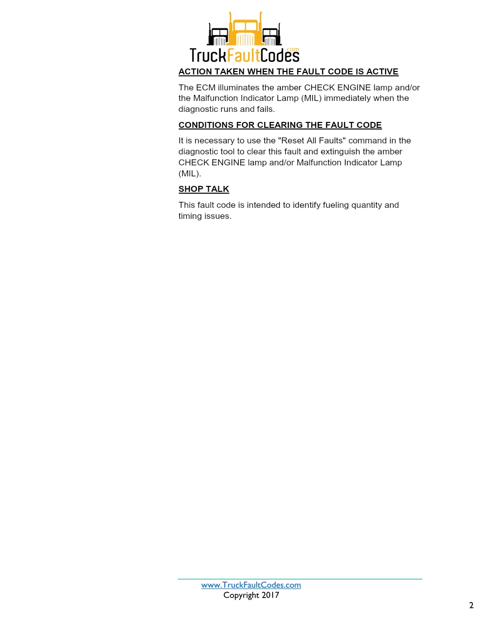 Cummins ISX12 DTC 1139 Diagnostic Procedure ? Injector Solenoid - preview page 2 of 3