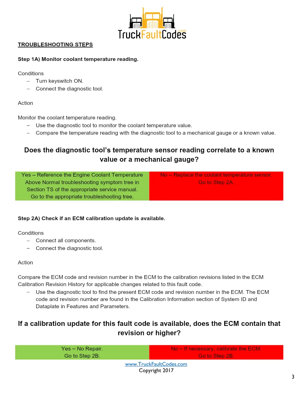 Cummins ISX12 DTC 146 Diagnostic Procedure ? Engine Coolant – PDF - page 3 is available after signing in