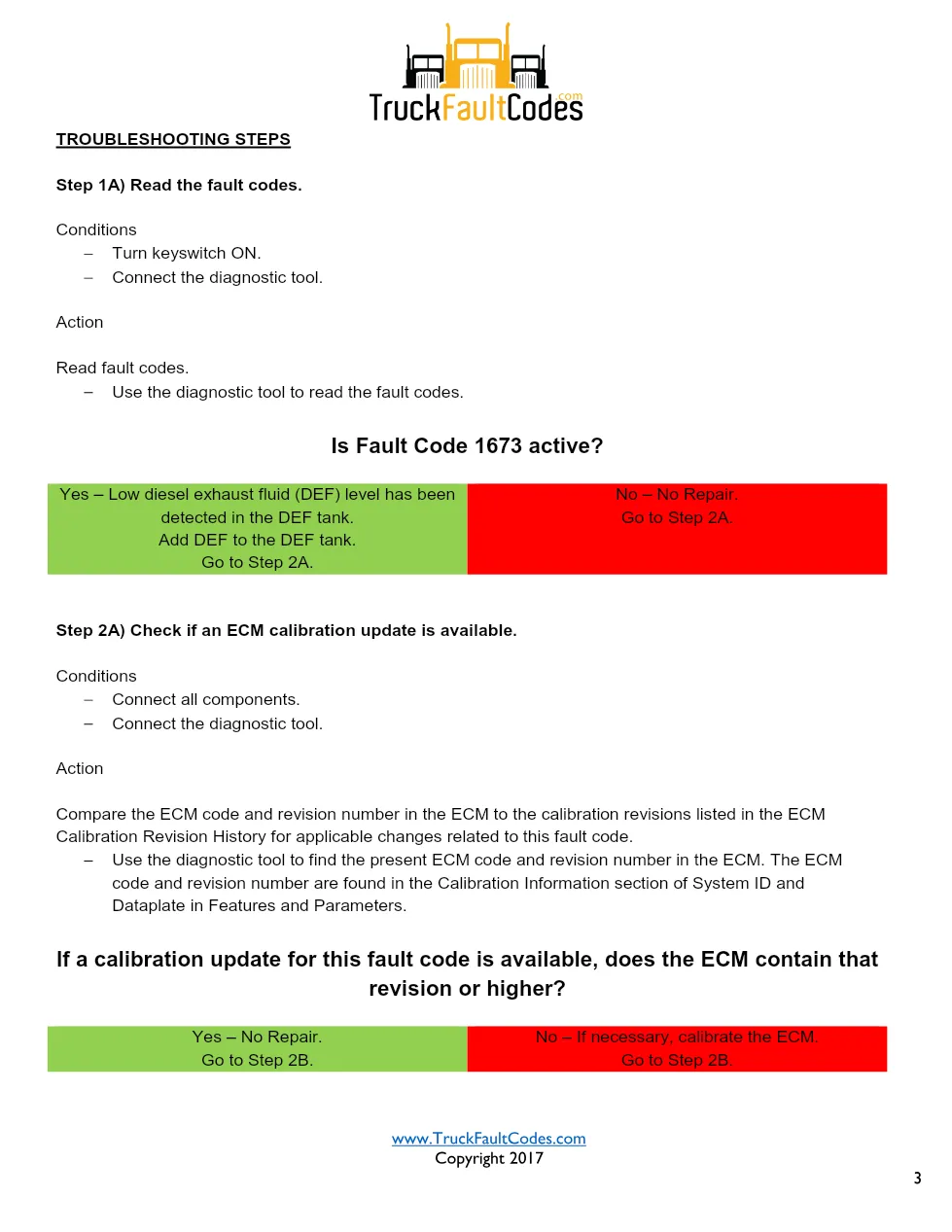 Cummins ISX12 DTC 1673 Diagnostic Procedure ? Aftertreatment - page 3 is available after signing in