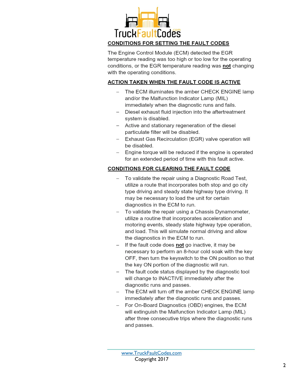 Cummins ISX12 DTC 1867 Diagnostic Procedure ? Engine Gas – PDF - preview page 2 of 3