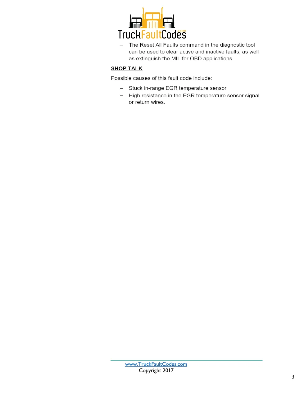 Cummins ISX12 DTC 1867 Diagnostic Procedure ? Engine Gas – PDF - page 3 is available after signing in