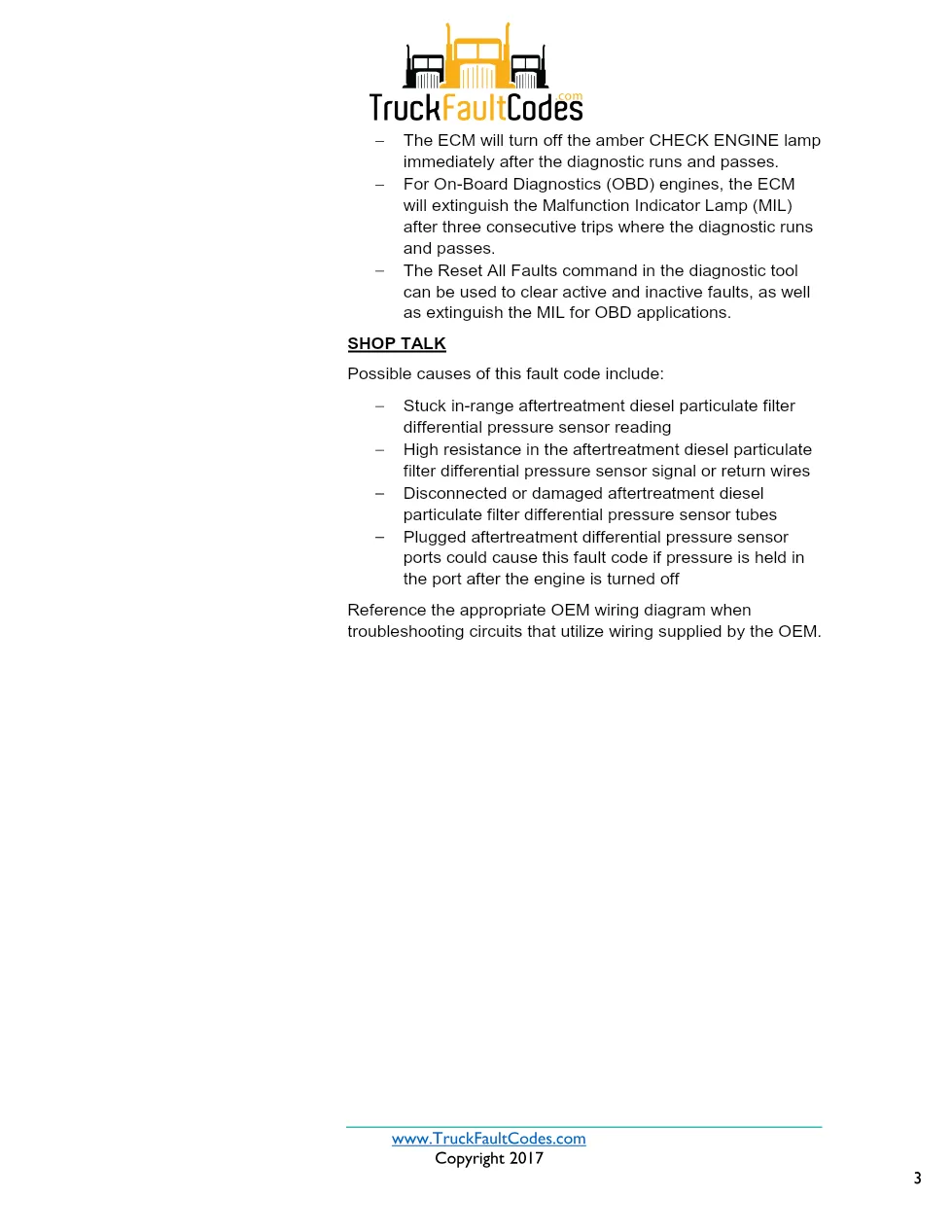 Cummins ISX12 DTC 1883 Diagnostic Procedure ? Aftertreatment - page 3 is available after signing in