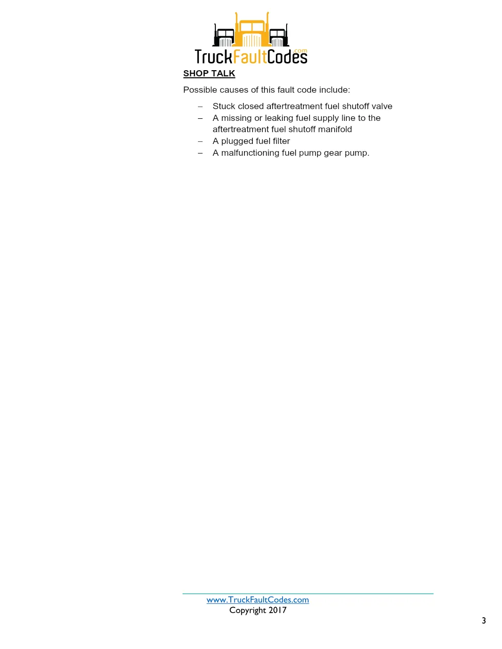 Cummins ISX12 DTC 1963 Diagnostic Procedure ? Aftertreatment Fuel - page 3 is available after signing in
