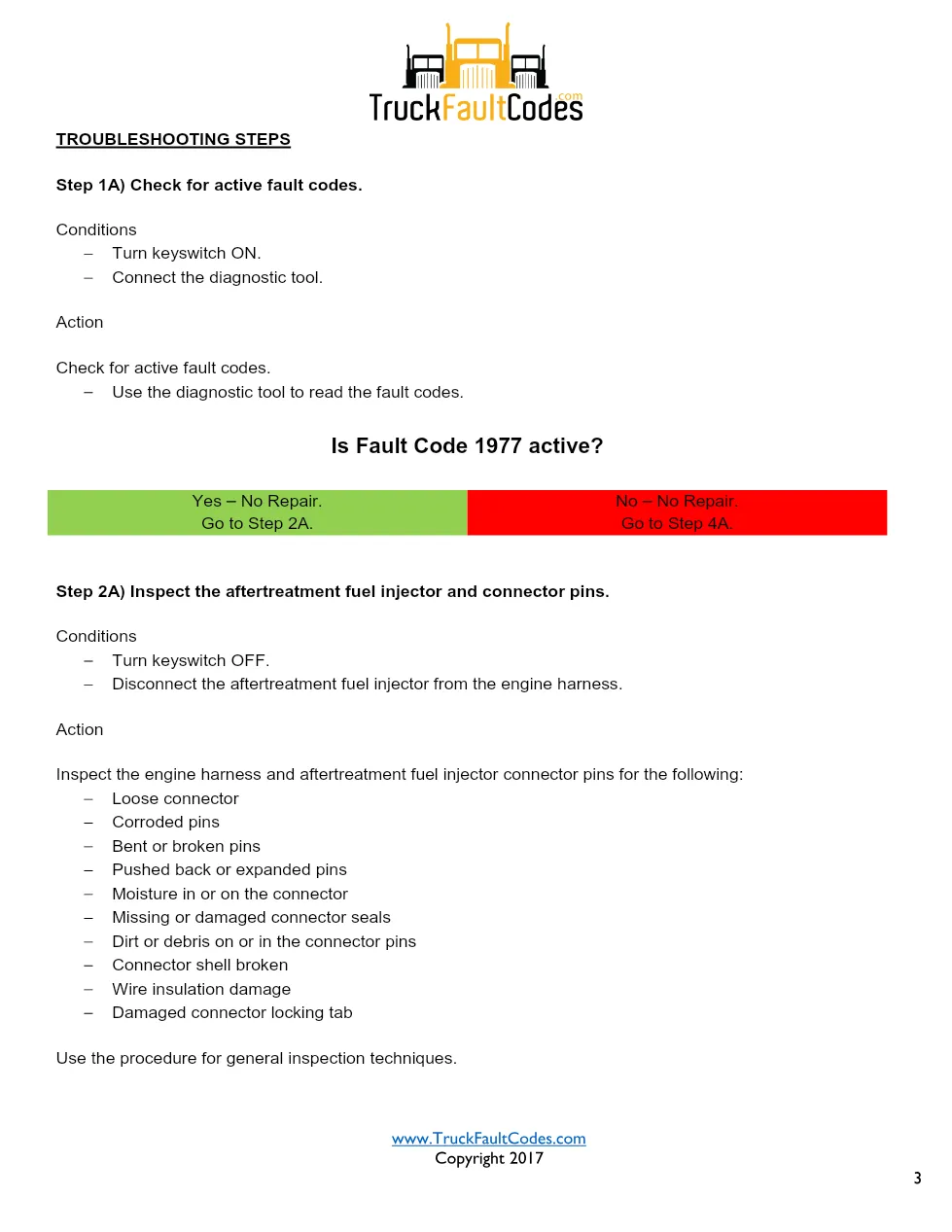 Cummins ISX12 DTC 1977 Diagnostic Procedure ? Aftertreatment - page 3 is available after signing in