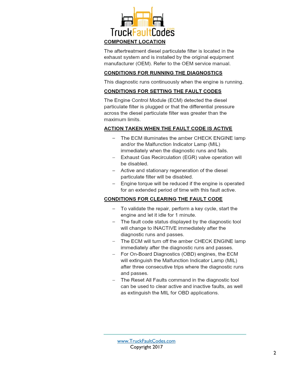 Cummins ISX12 DTC 1981 Diagnostic Procedure ? Aftertreatment - preview page 2 of 3