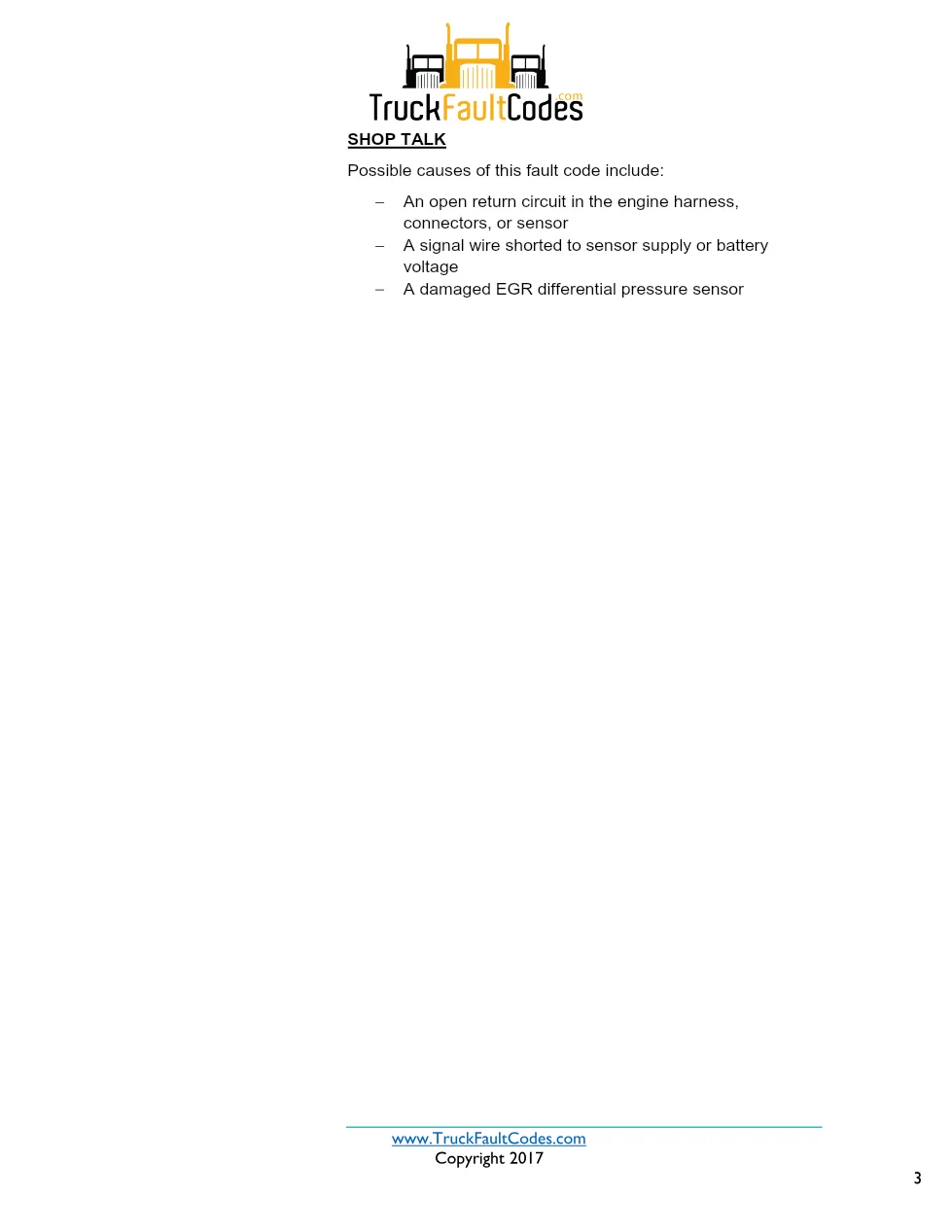 Cummins ISX12 DTC 2273 Diagnostic Procedure ? Exhaust Gas – PDF - page 3 is available after signing in