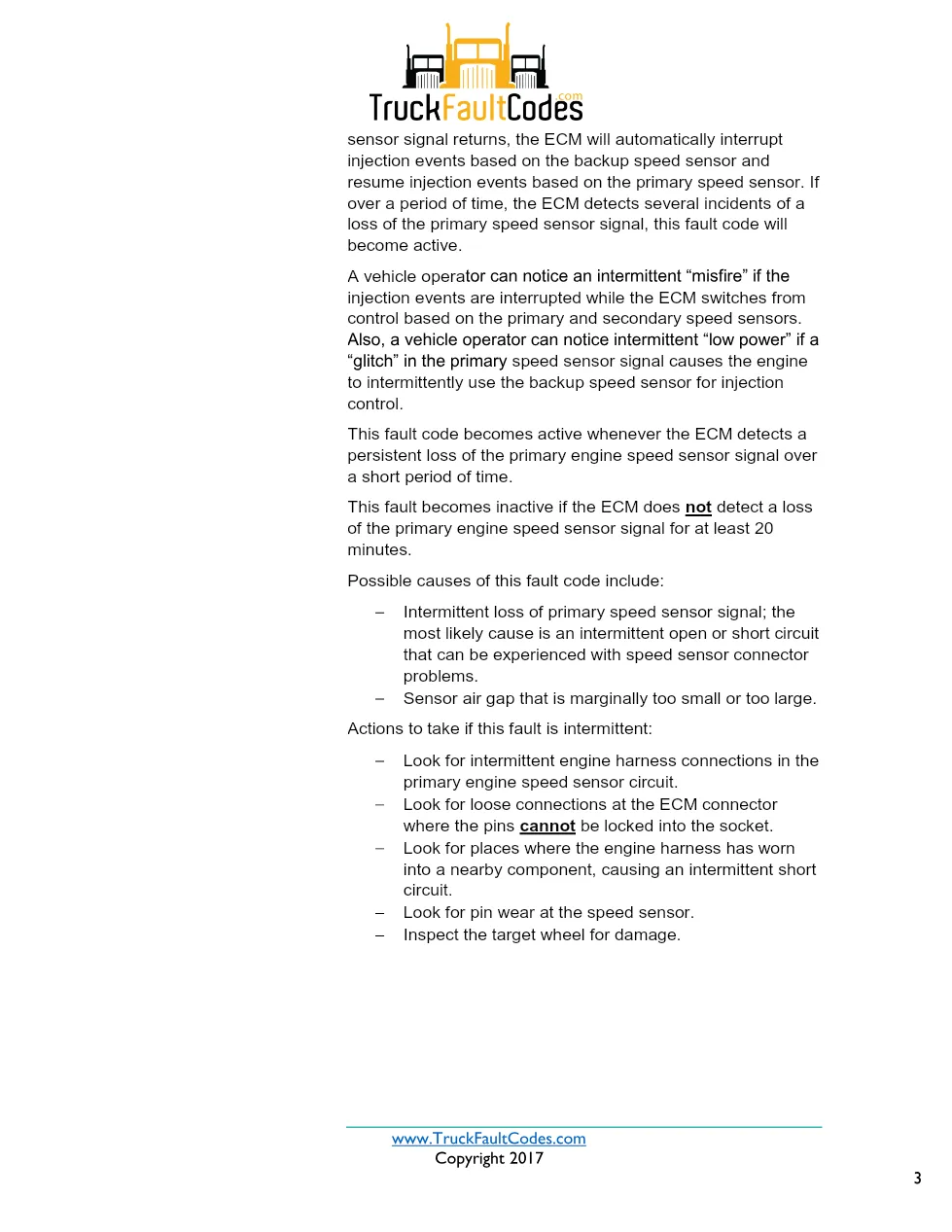 Cummins ISX12 DTC 2321 Diagnostic Procedure ? Engine Crankshaft - page 3 is available after signing in