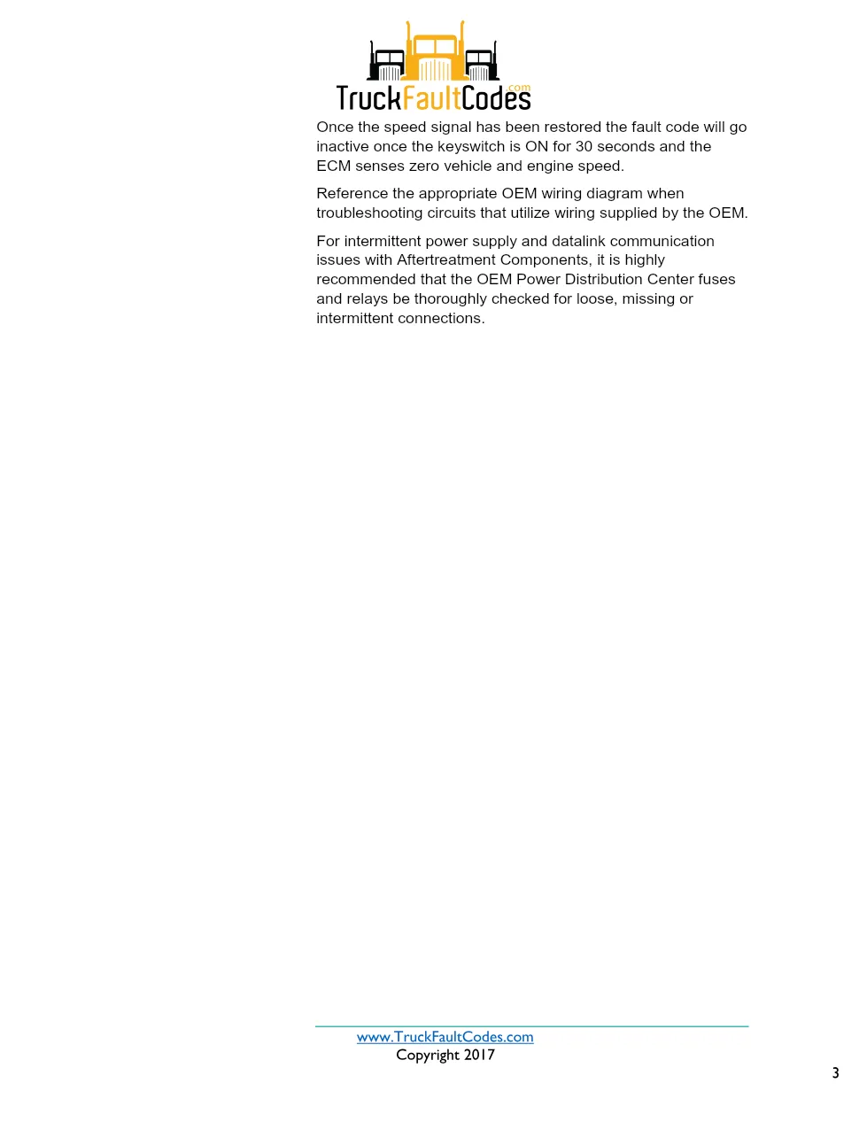 Cummins ISX12 DTC 242 Diagnostic Procedure ? Wheel-Based Vehicle - page 3 is available after signing in