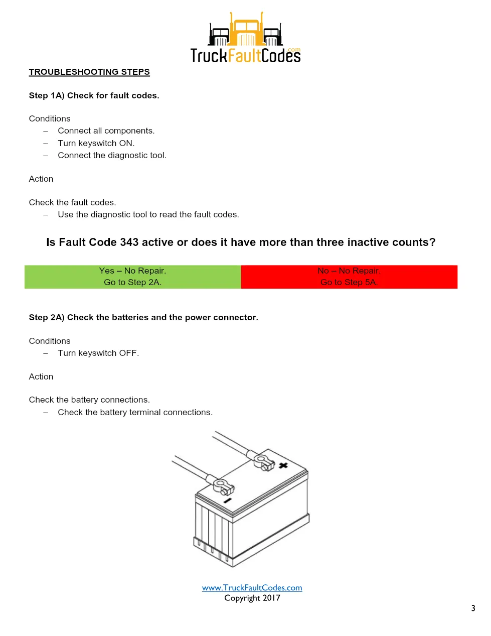 Cummins ISX12 DTC 343 Diagnostic Procedure ? Engine Control – PDF - page 3 is available after signing in