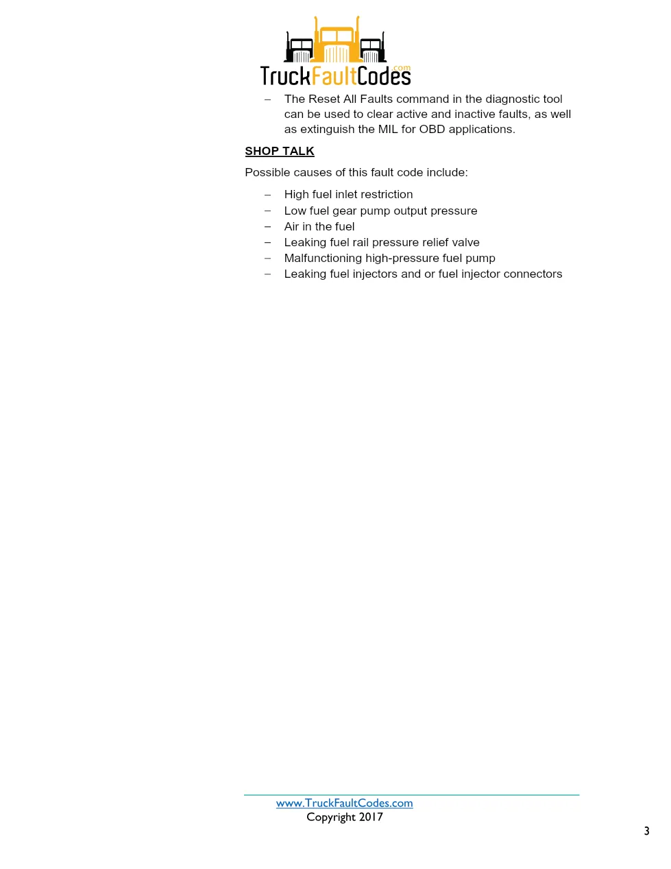 Cummins ISX12 DTC 559 Diagnostic Procedure ? Injector Metering - page 3 is available after signing in