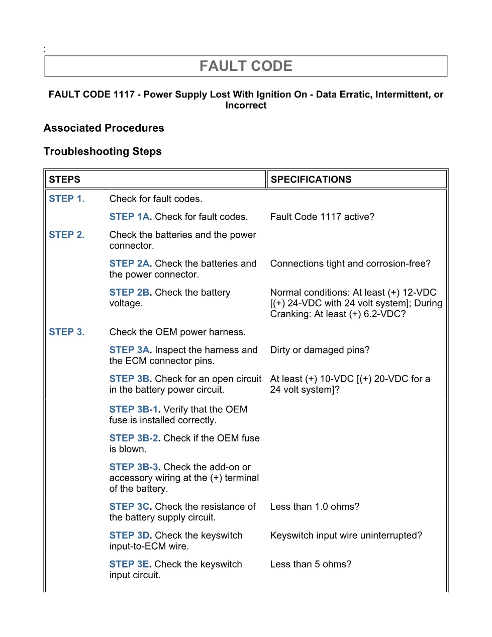 Cummins ISX15 code 1117 troubleshooting document, 14 pages – PDF - page 3 is available after signing in