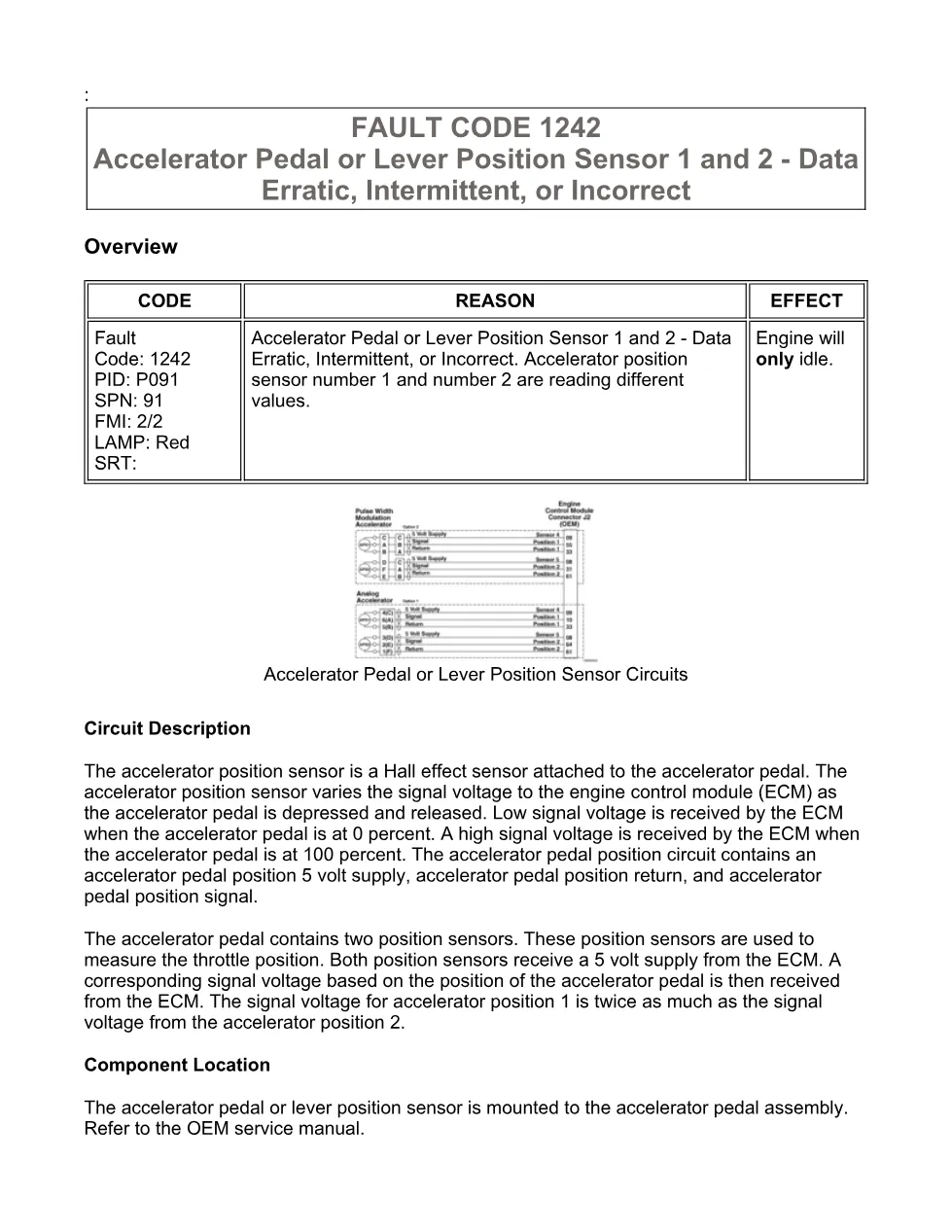 Cummins ISX15 code 1242 troubleshooting document, 14 pages – PDF - preview page 1 of 3