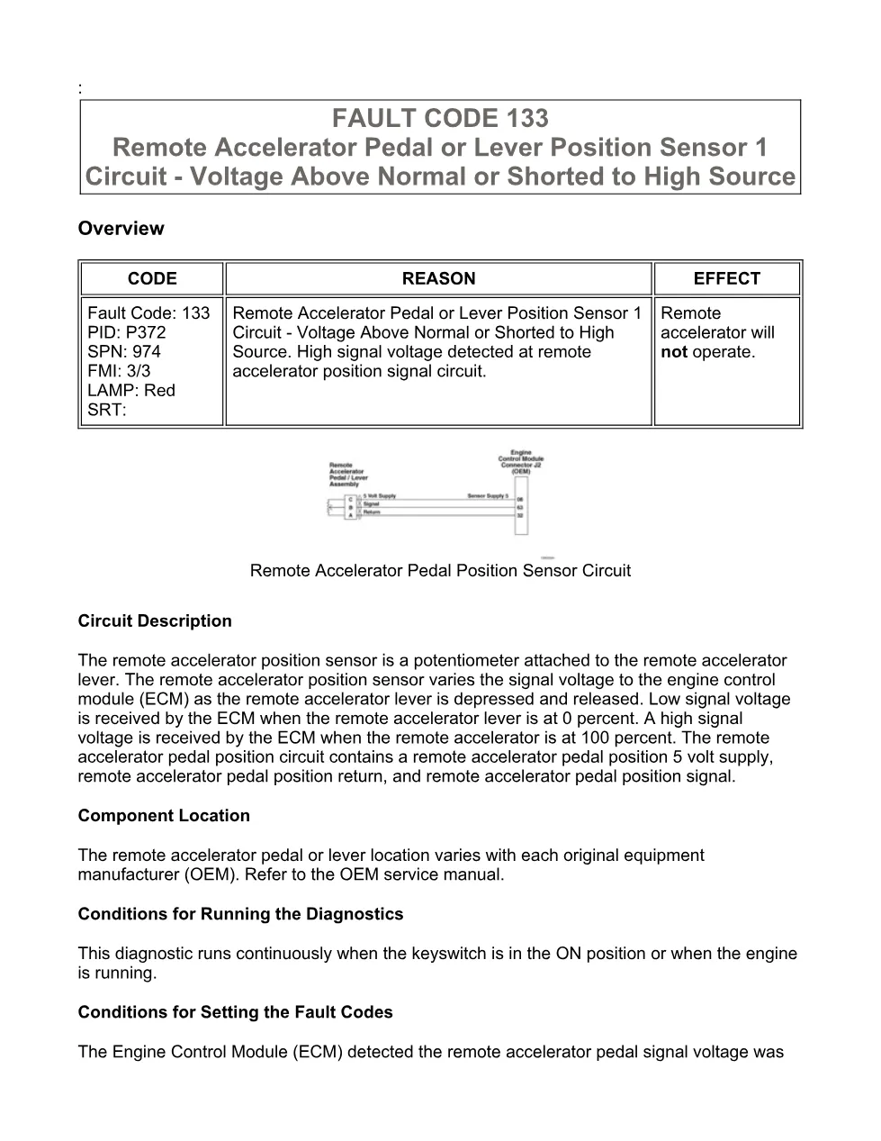 Cummins ISX15 code 133 troubleshooting document, 14 pages – PDF - preview page 1 of 3