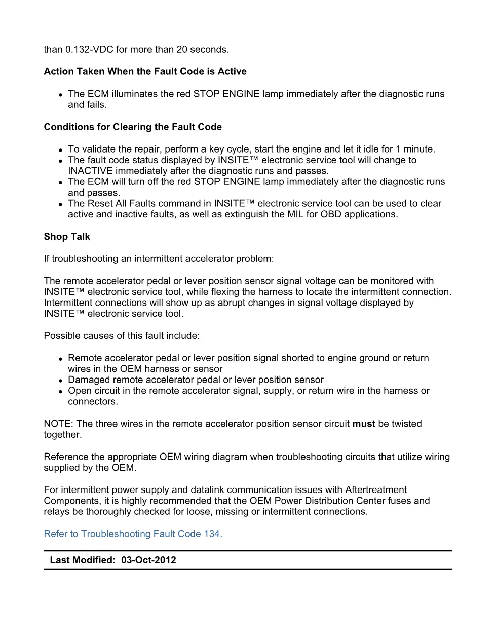 Cummins ISX15 code 134 troubleshooting document, 17 pages – PDF - preview page 2 of 3