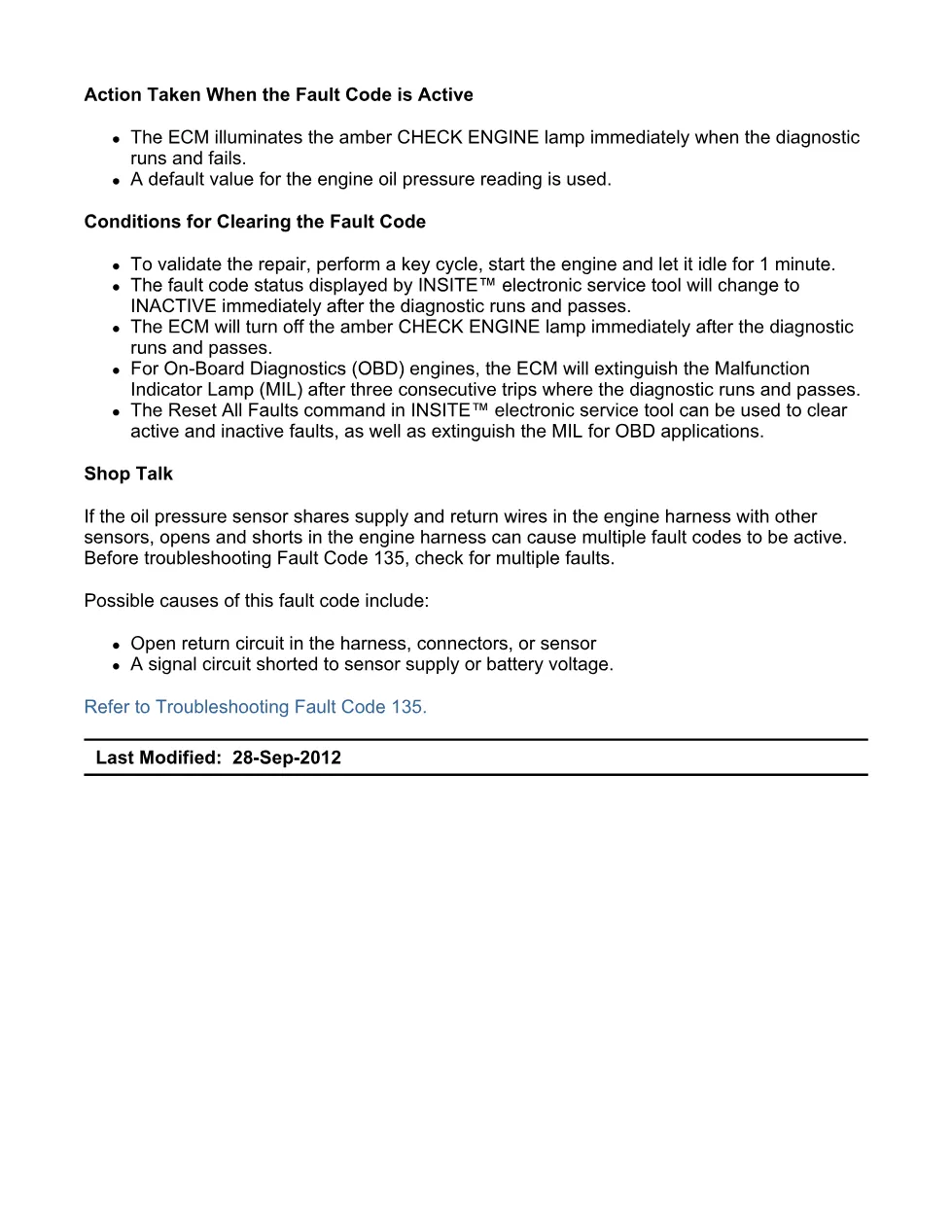 Cummins ISX15 code 135 troubleshooting document, 17 pages – PDF - preview page 2 of 3