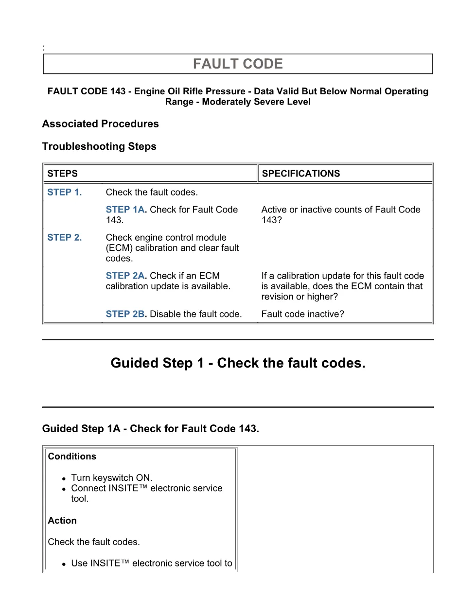 Cummins ISX15 code 143 troubleshooting document, 5 pages – PDF - page 3 is available after signing in