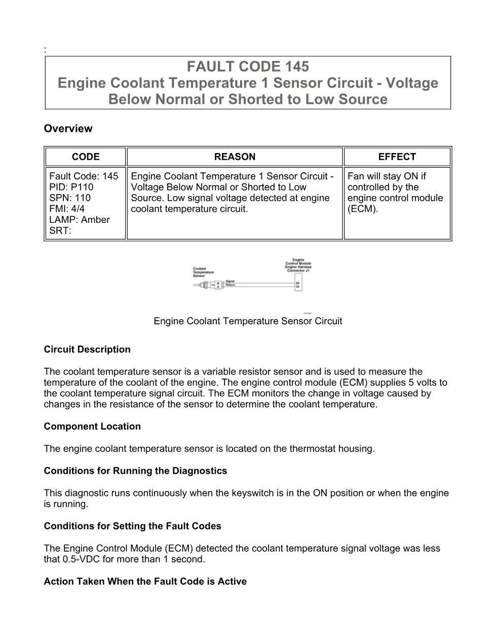Cummins ISX15 code 145 troubleshooting document, 16 pages – PDF - preview page 1 of 3