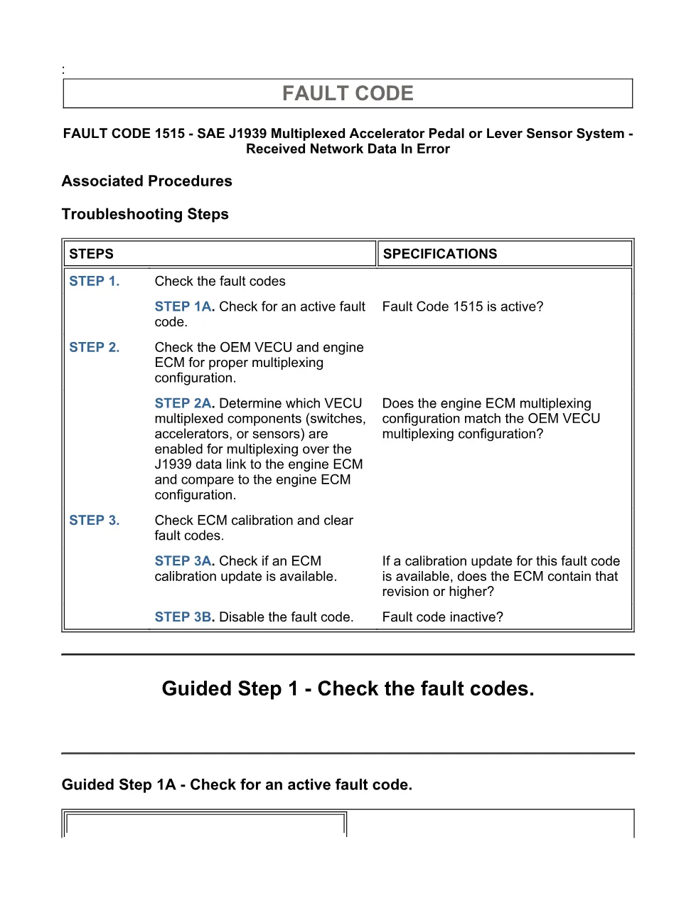 Cummins ISX15 code 1515 troubleshooting document, 6 pages – PDF - page 3 is available after signing in