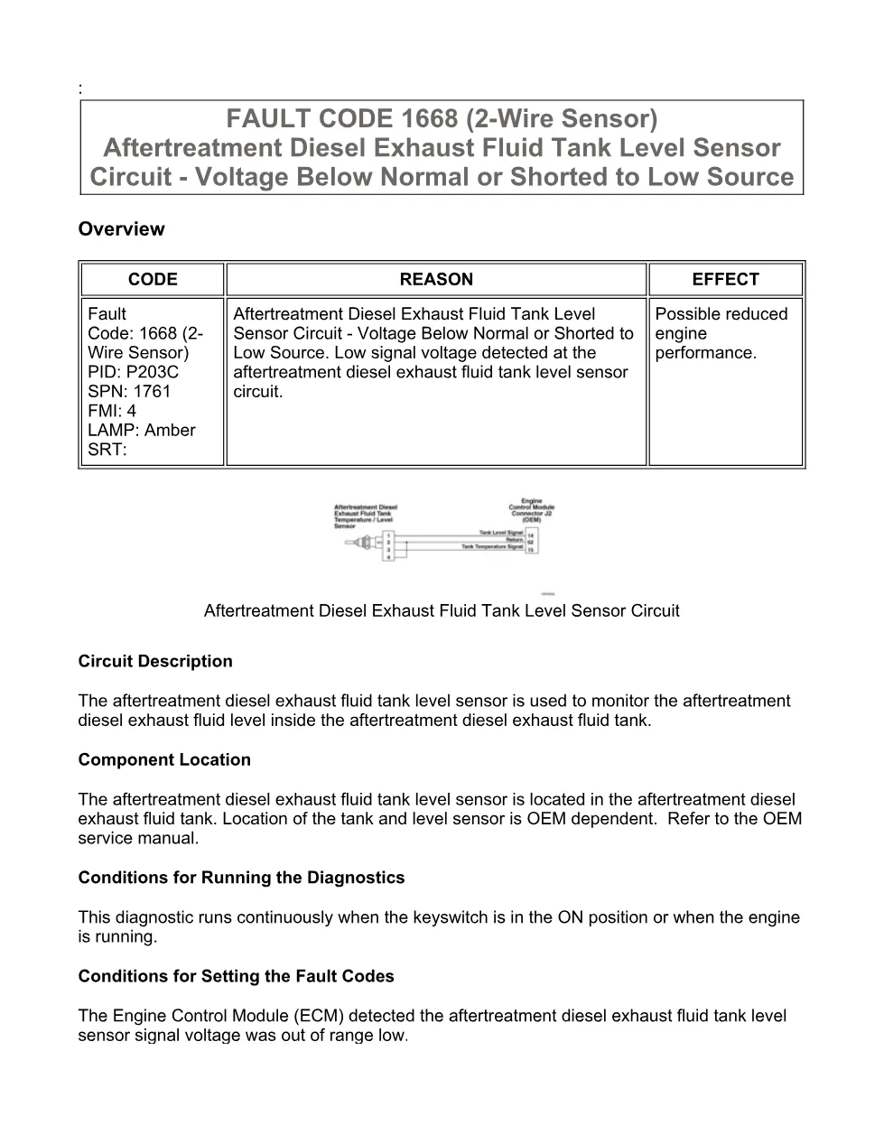 Cummins ISX15 code 1668 troubleshooting document, 28 pages – PDF - preview page 2 of 3