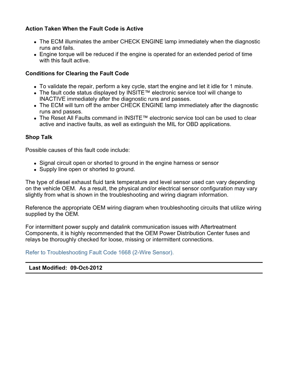 Cummins ISX15 code 1668 troubleshooting document, 28 pages – PDF - page 3 is available after signing in