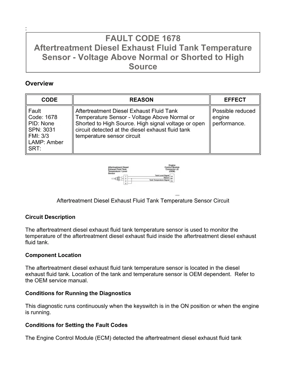 Cummins ISX15 code 1678 troubleshooting document, 13 pages – PDF - preview page 1 of 3