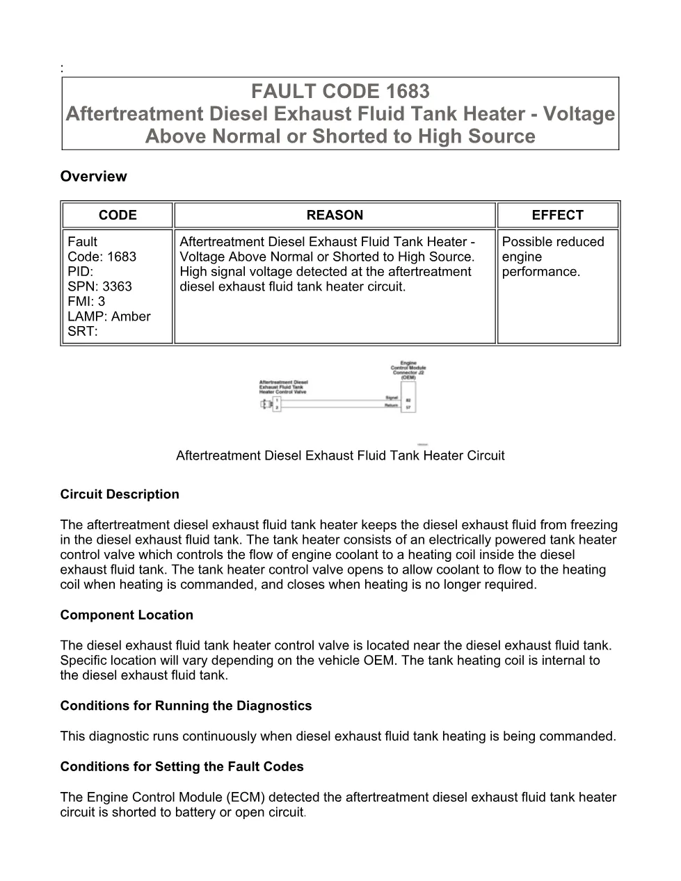 Cummins ISX15 code 1683 troubleshooting document, 12 pages – PDF - preview page 1 of 3