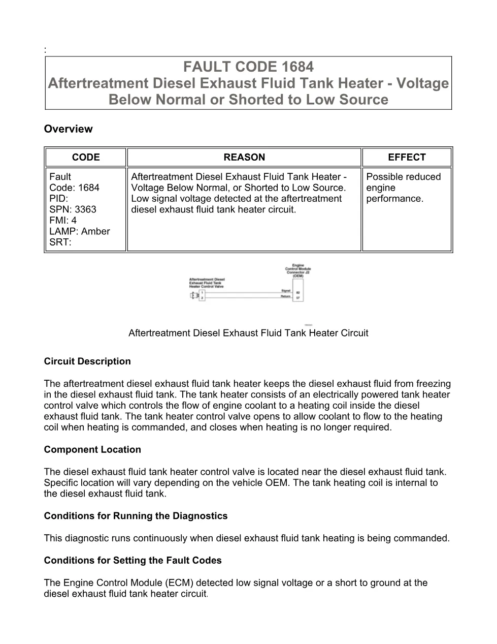 Cummins ISX15 code 1684 troubleshooting document, 11 pages – PDF - preview page 1 of 3