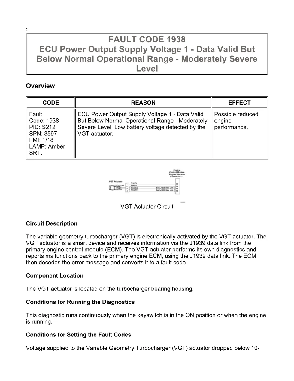 Cummins ISX15 code 1938 troubleshooting document, 13 pages – PDF - preview page 1 of 3