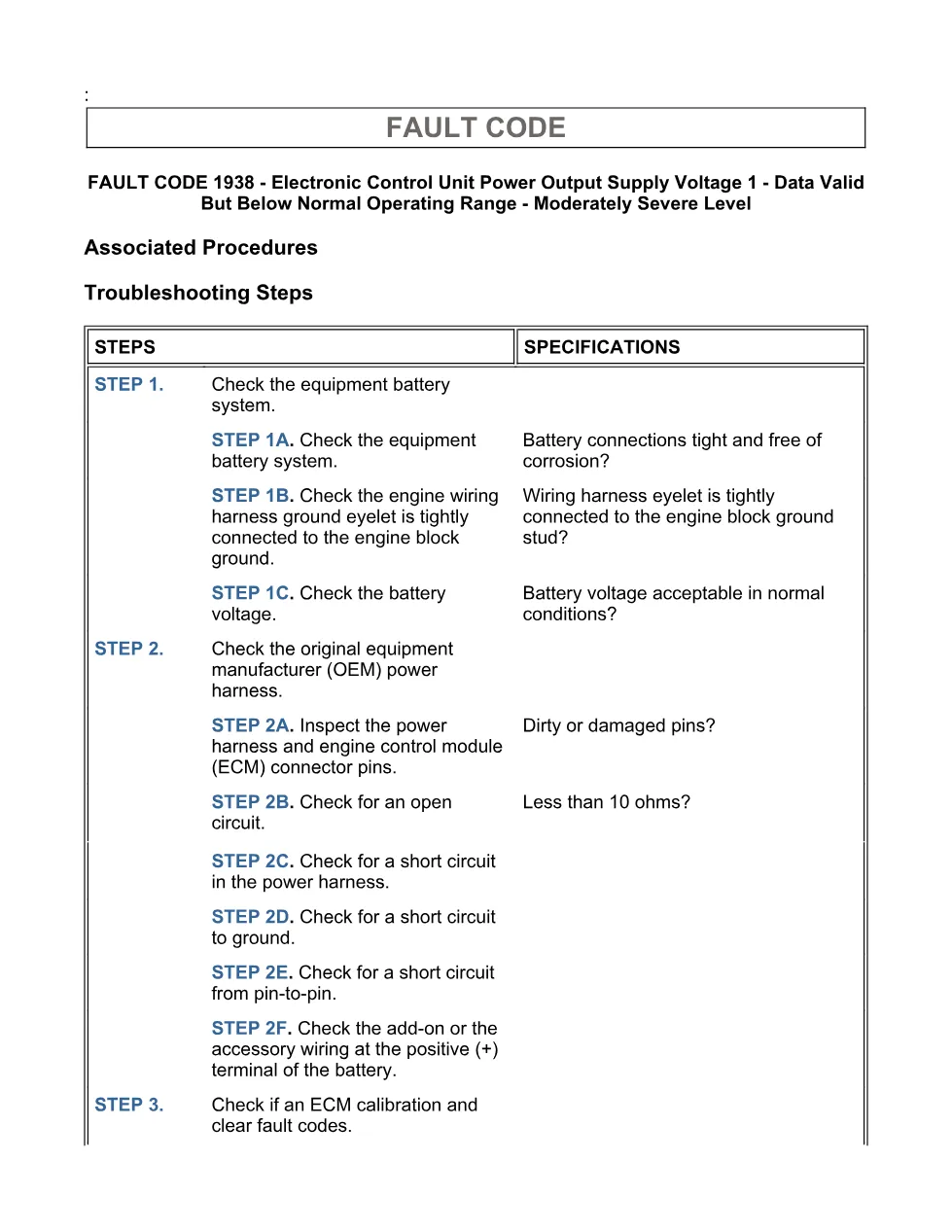 Cummins ISX15 code 1938 troubleshooting document, 13 pages – PDF - page 3 is available after signing in