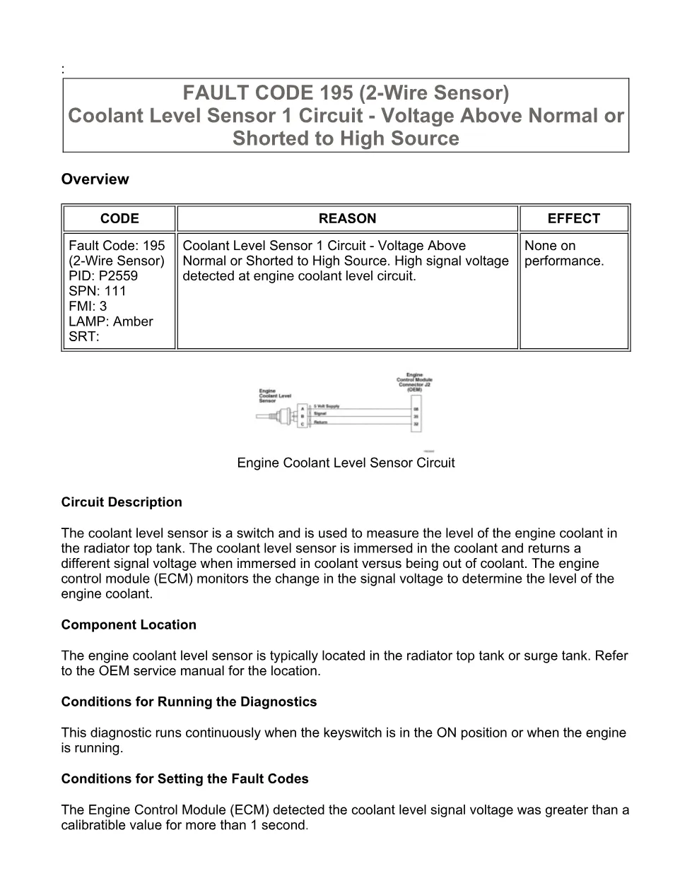 Cummins ISX15 code 195 troubleshooting document, 31 pages – PDF - preview page 2 of 3