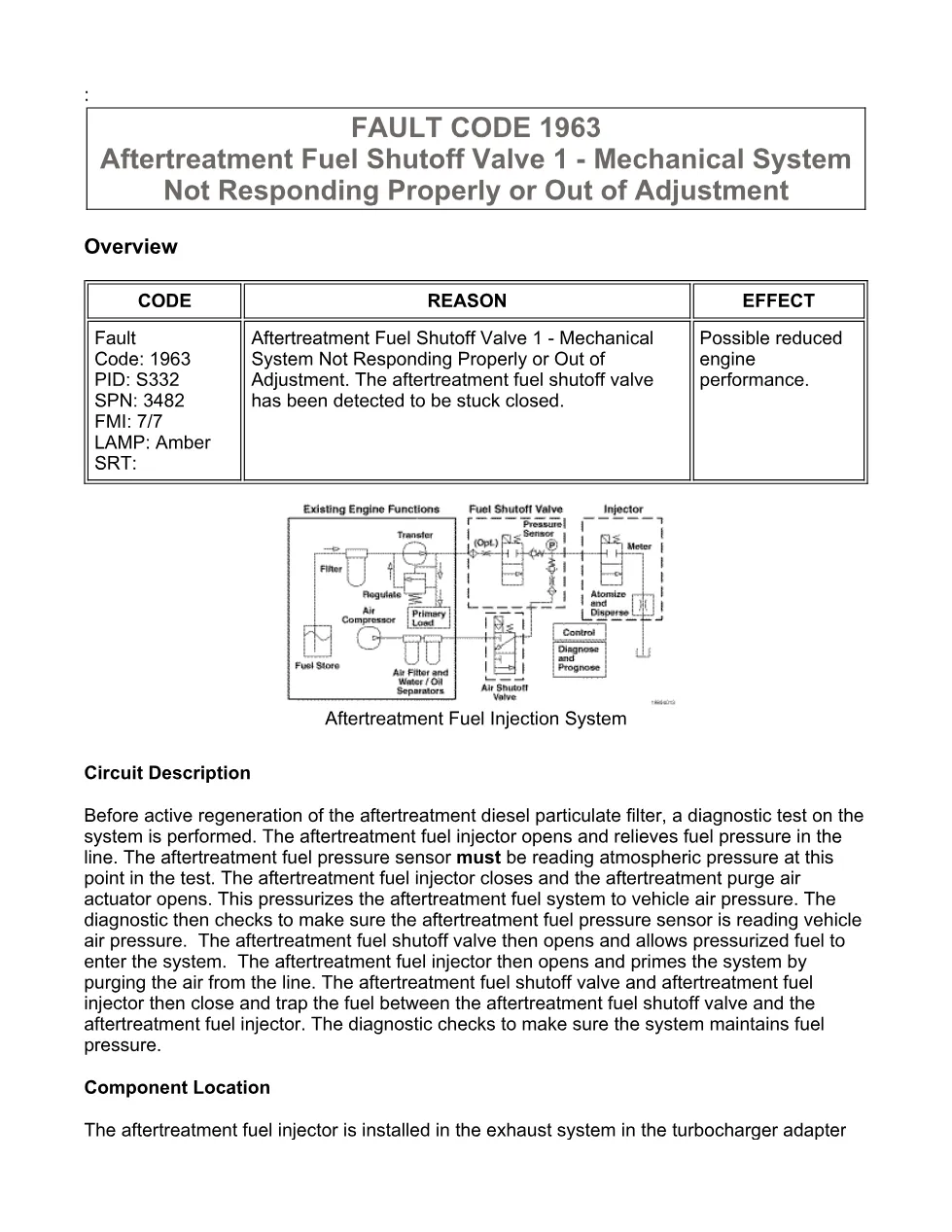 Cummins ISX15 code 1963 troubleshooting document, 9 pages – PDF - preview page 1 of 3