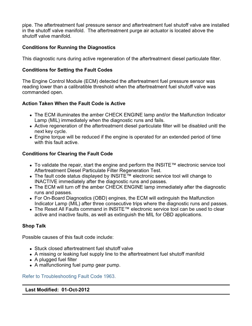 Cummins ISX15 code 1963 troubleshooting document, 9 pages – PDF - preview page 2 of 3