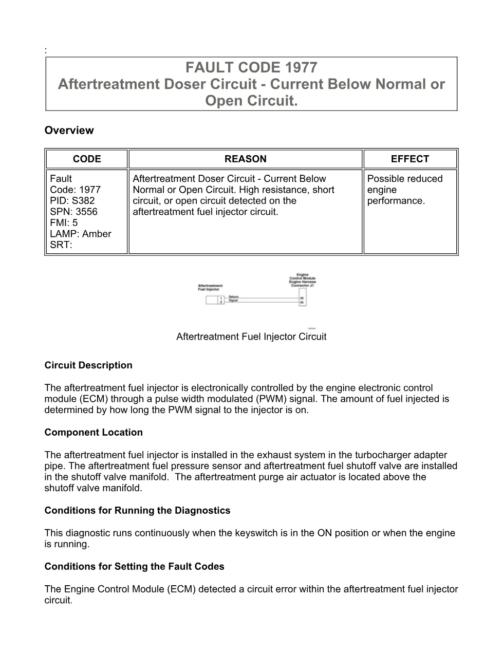 Cummins ISX15 code 1977 troubleshooting document, 17 pages – PDF - preview page 1 of 3