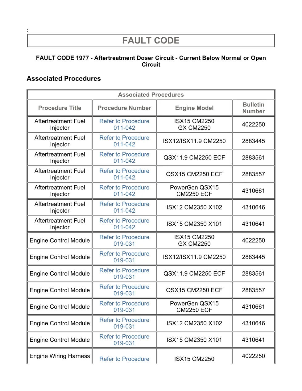 Cummins ISX15 code 1977 troubleshooting document, 17 pages – PDF - page 3 is available after signing in