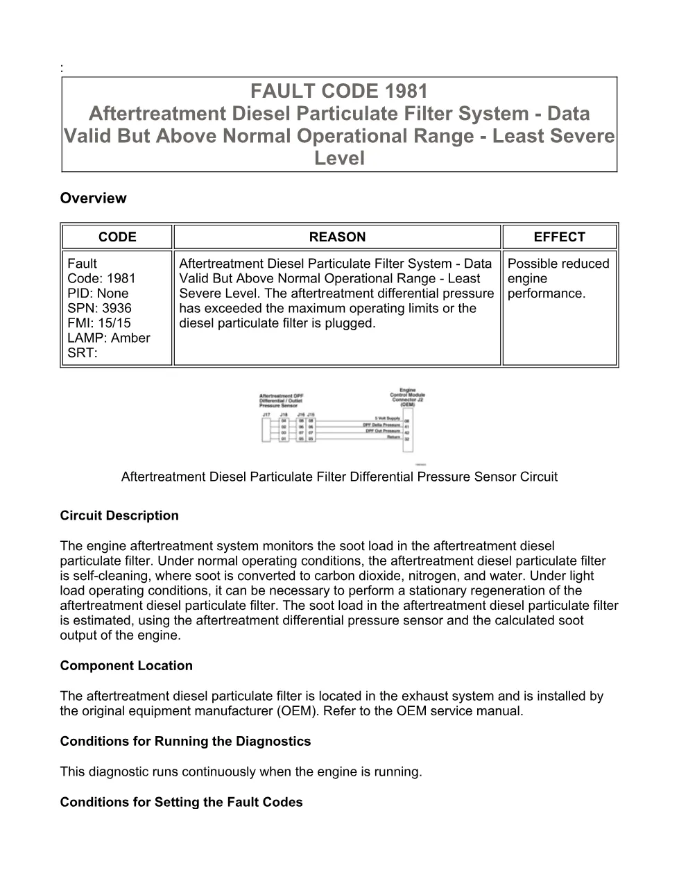 Cummins ISX15 code 1981 troubleshooting document, 10 pages – PDF - preview page 1 of 3