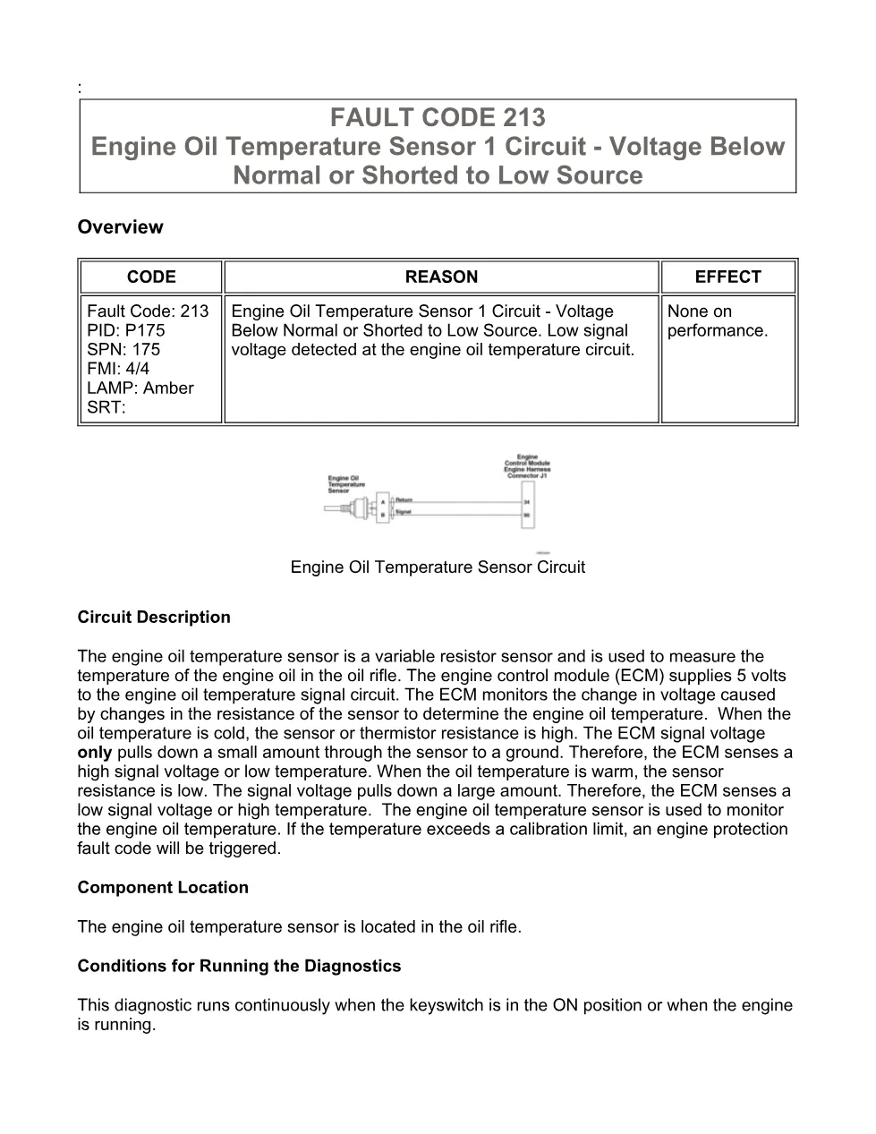 Cummins ISX15 code 213 troubleshooting document, 13 pages – PDF - preview page 1 of 3