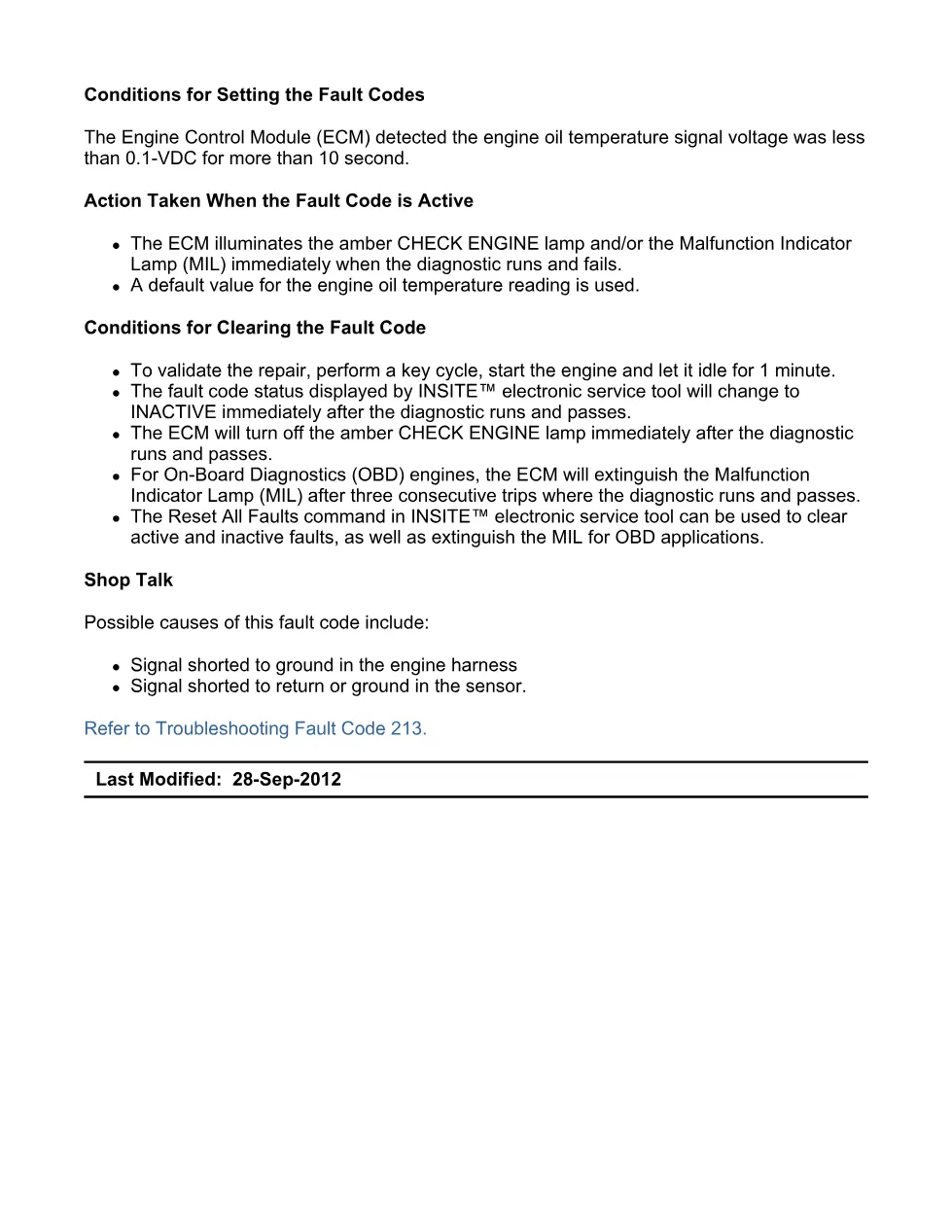 Cummins ISX15 code 213 troubleshooting document, 13 pages – PDF - preview page 2 of 3