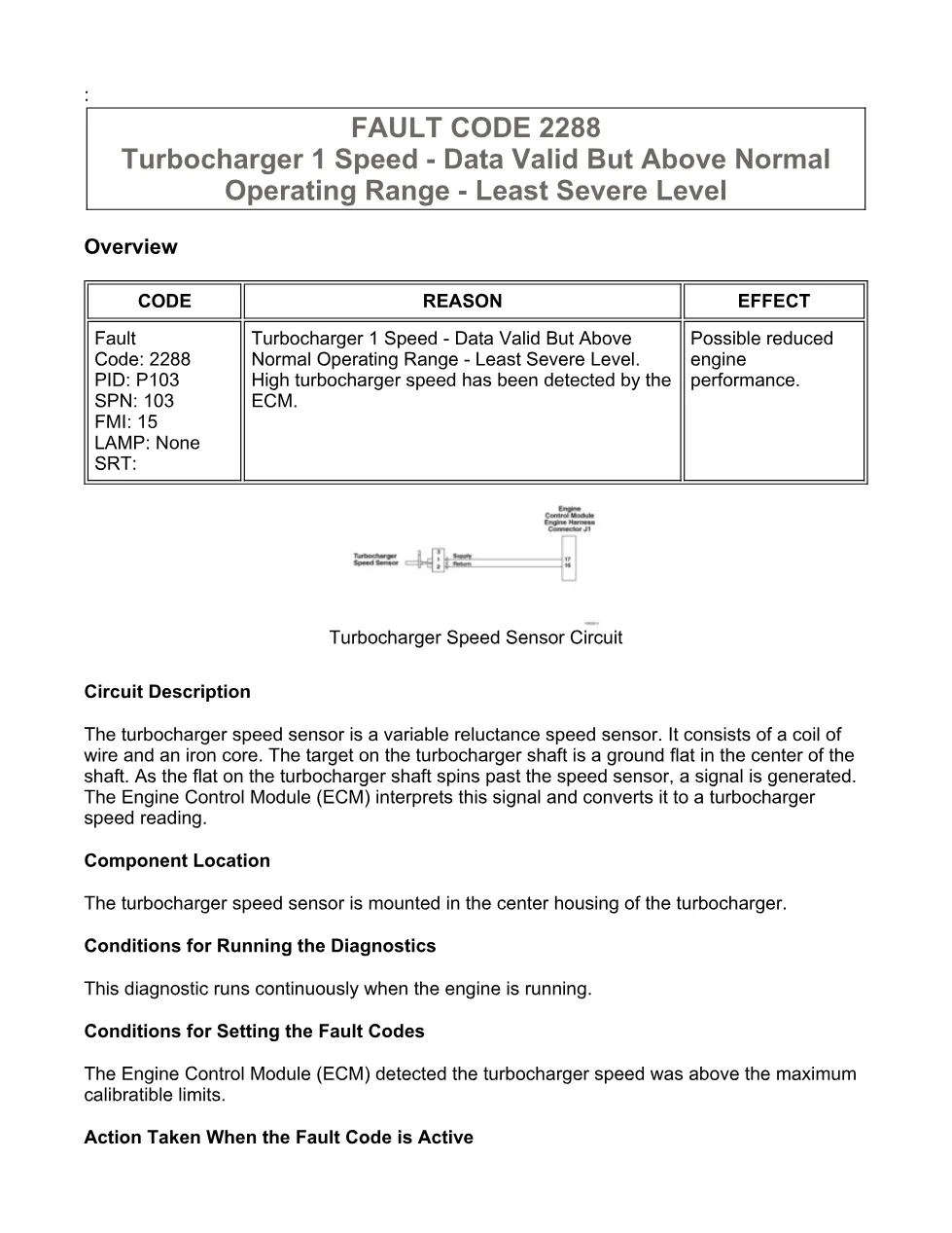 Cummins ISX15 code 2288 troubleshooting document, 5 pages – PDF - preview page 1 of 3