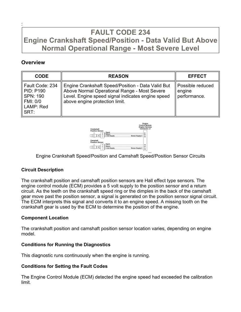 Cummins ISX15 code 234 troubleshooting document, 9 pages – PDF - preview page 1 of 3