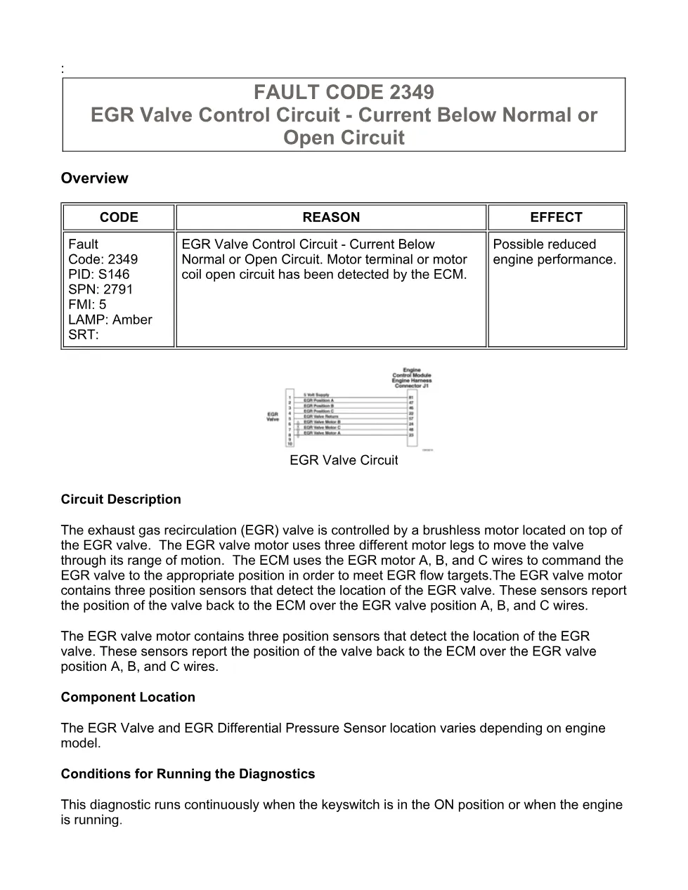 Cummins ISX15 code 2349 troubleshooting document, 13 pages – PDF - preview page 1 of 3