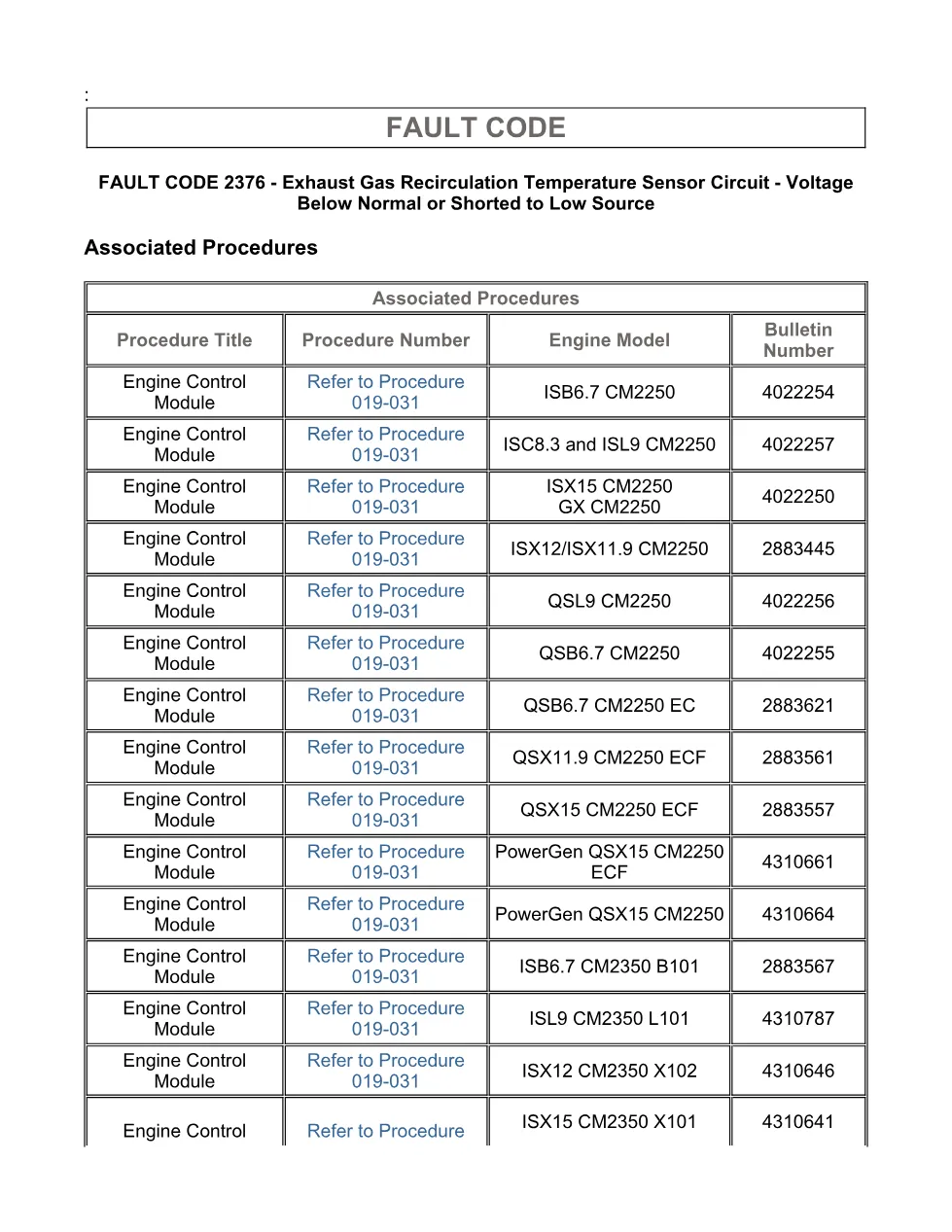 Cummins ISX15 code 2376 troubleshooting document, 15 pages – PDF - page 3 is available after signing in