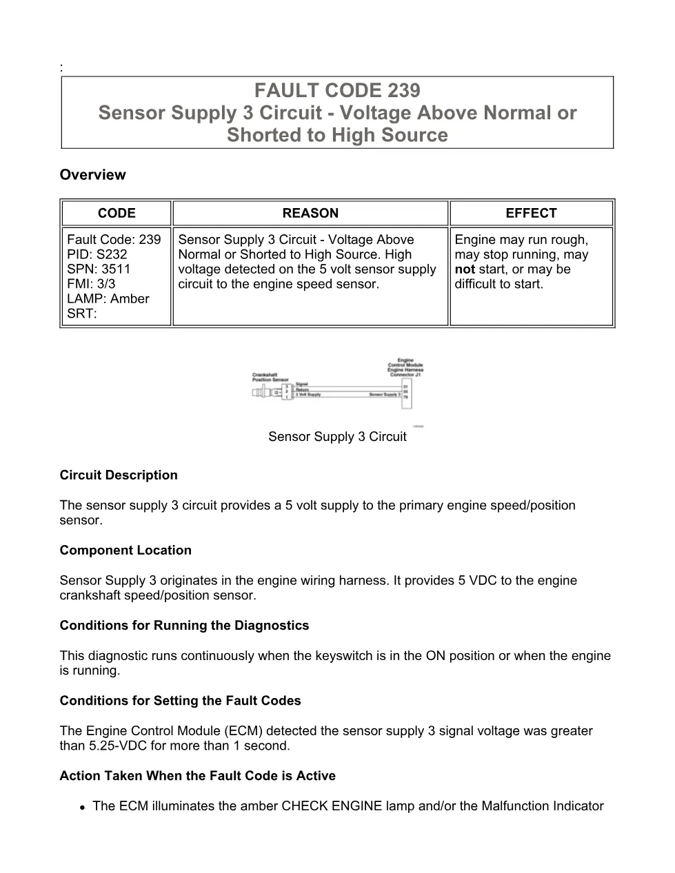 Cummins ISX15 code 239 troubleshooting document, 10 pages – PDF - preview page 1 of 3